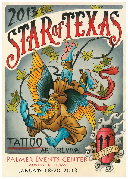 Star of Texas Tattoo Arts Revival Austin Texas January 18-20, 2013